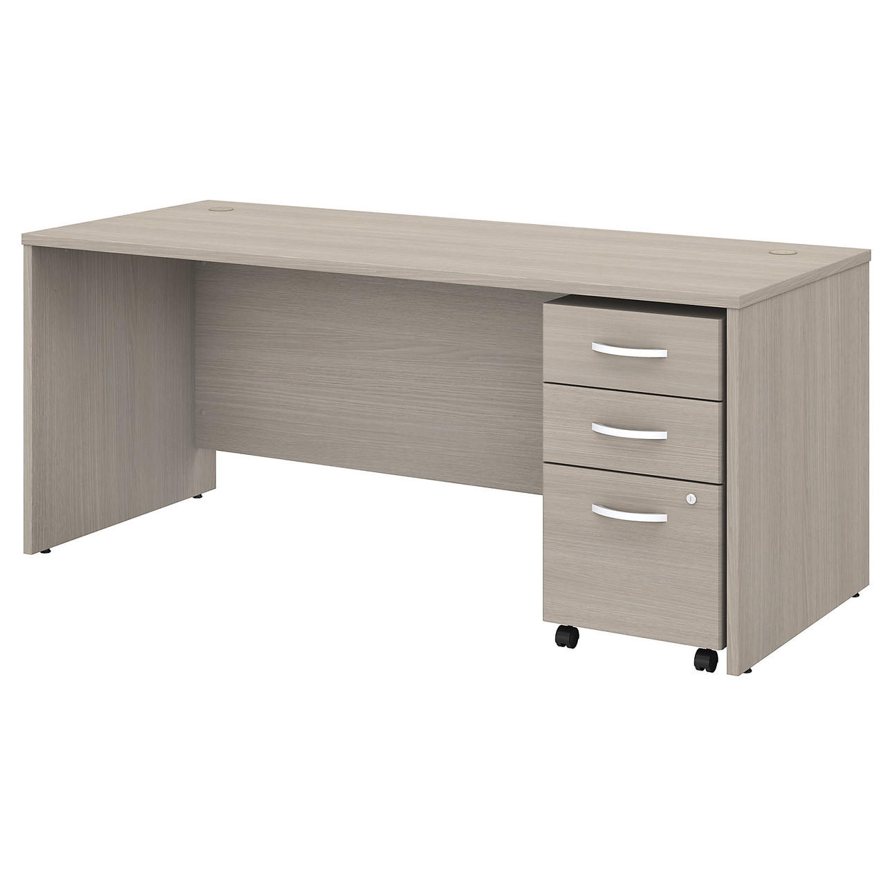 Bush Business Furniture Bush Studio C 72W x 30D Office Desk with Mobile File Cabinet 