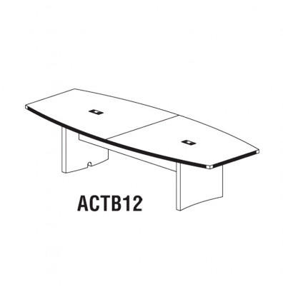 Mayline Group Aberdeen 12' Conference Table ACTB12 by Mayline (Available with Power!)