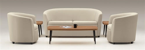 Global Total Office Global Sirena Series Leather 2 Seat Sofa 3373LM