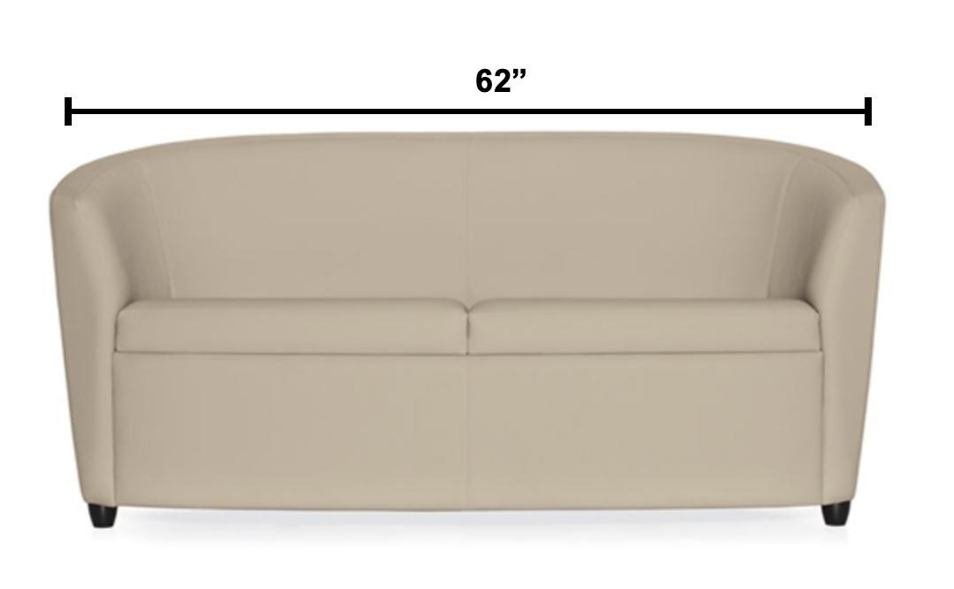 Global Total Office Global Sirena Series Leather 2 Seat Sofa 3373LM