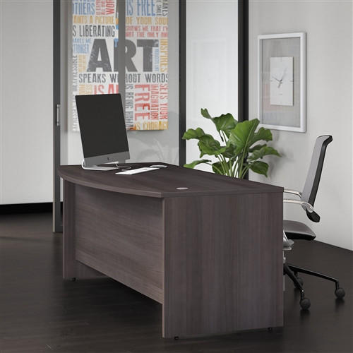 Bush Business Furniture Bush Studio C Series 72" x 36" Bow Front Desk 