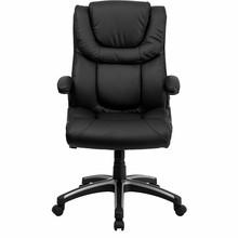  Flash Furniture High Back Black Leather Executive Office Chair 