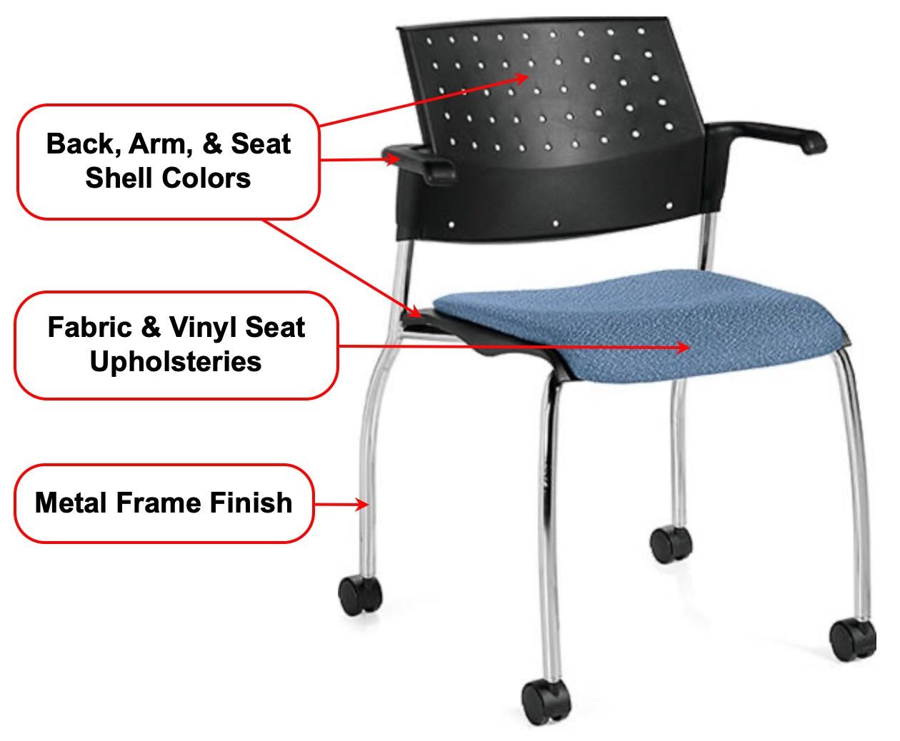 Global Total Office Global Sonic Guest Training Room Chair 6574