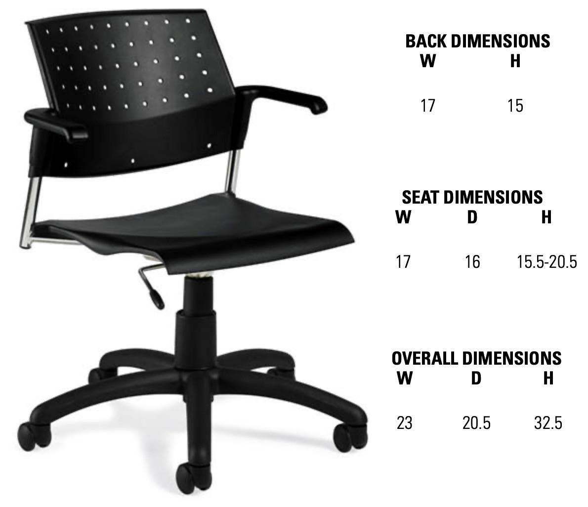 Global Total Office Global Sonic Low Back Task Chair 6567