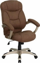  Flash Furniture High Back Brown Microfiber Office Chair 