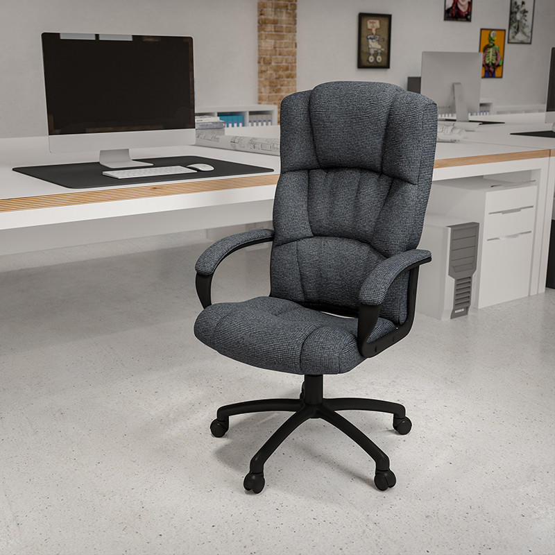  Flash Furniture High Back Gray Fabric Executive Chair 