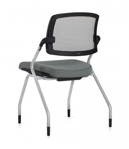 Global Total Office Global Spritz Armless Flip Seat Nesting Chair 6764 