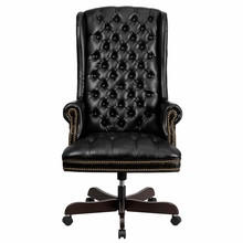  Flash Furniture High Back Traditional Tufted Black Faux Leather Executive Chair 