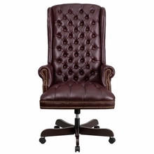  Flash Furniture High Back Traditional Tufted Burgundy Faux Leather Office Chair 