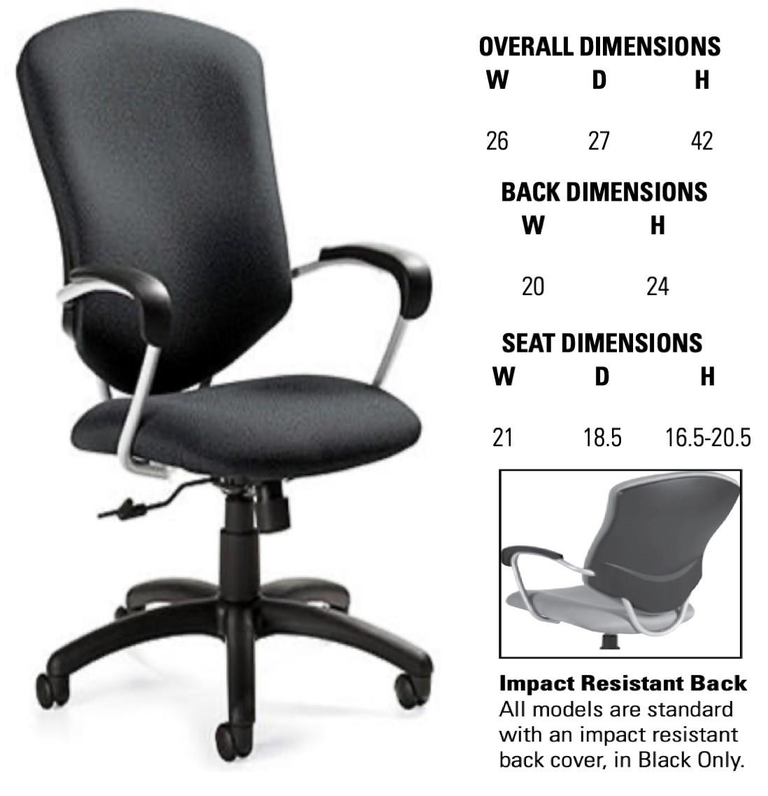 Global Supra High Back Chair 5330-4