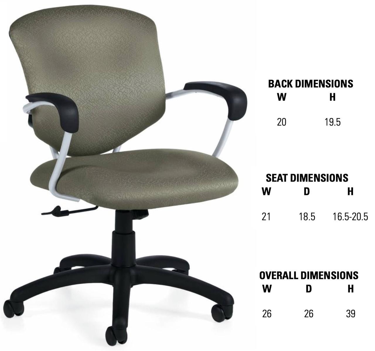 Global Supra Medium Back Chair 5331-4