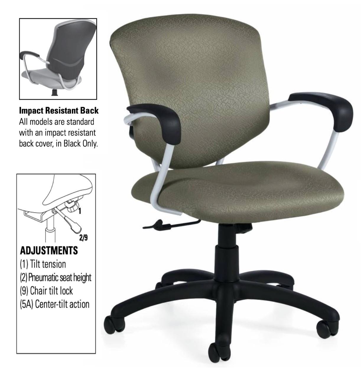 Global Supra Medium Back Chair 5331-4