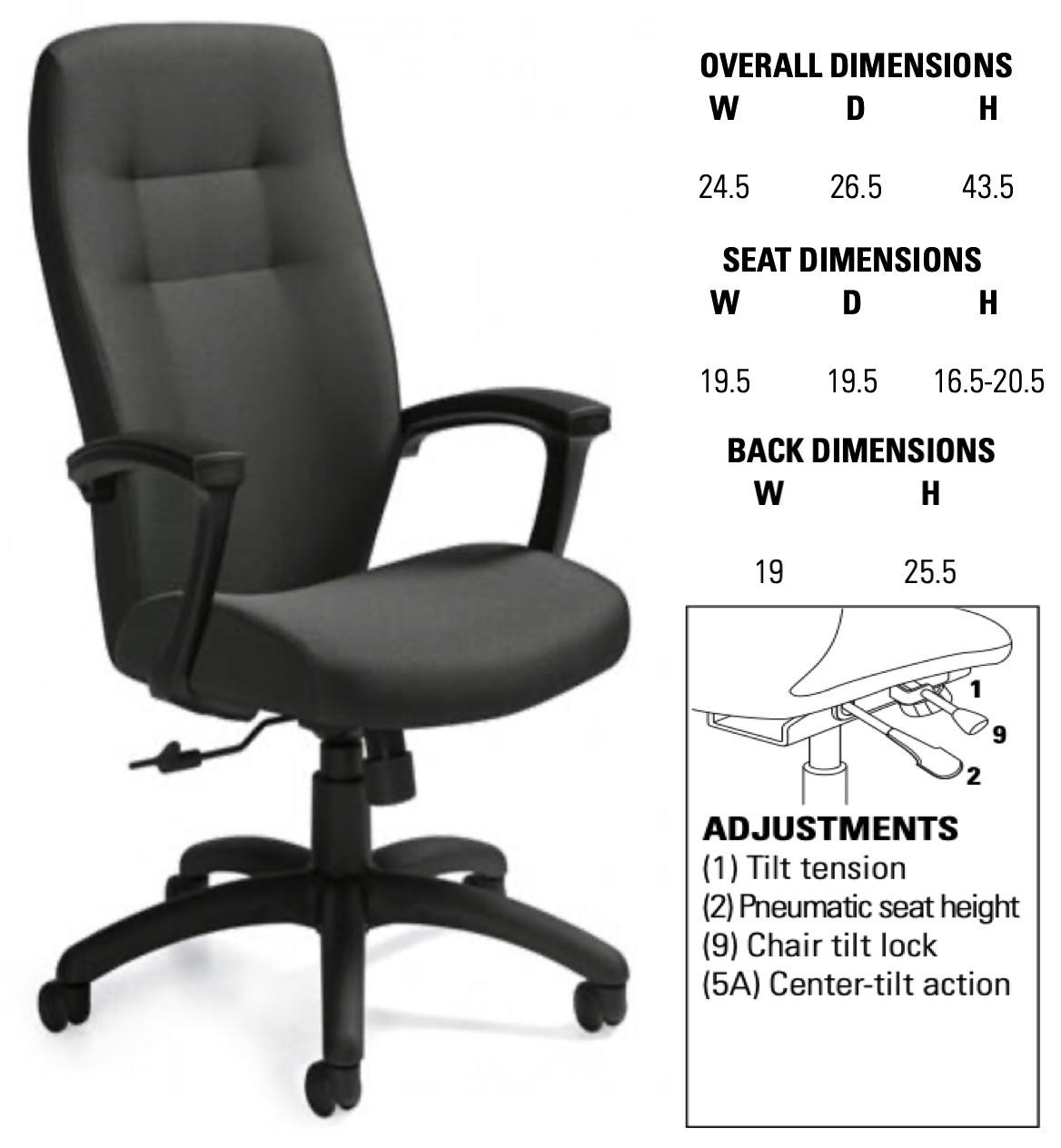 Global Total Office Global Synopsis High Back Tilter Office Chair 5090-4