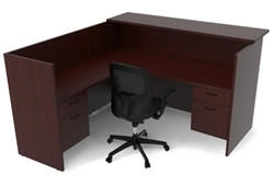 Cherryman Office Furniture Cherryman Amber Series L Shaped Reception Desk AM-401N 