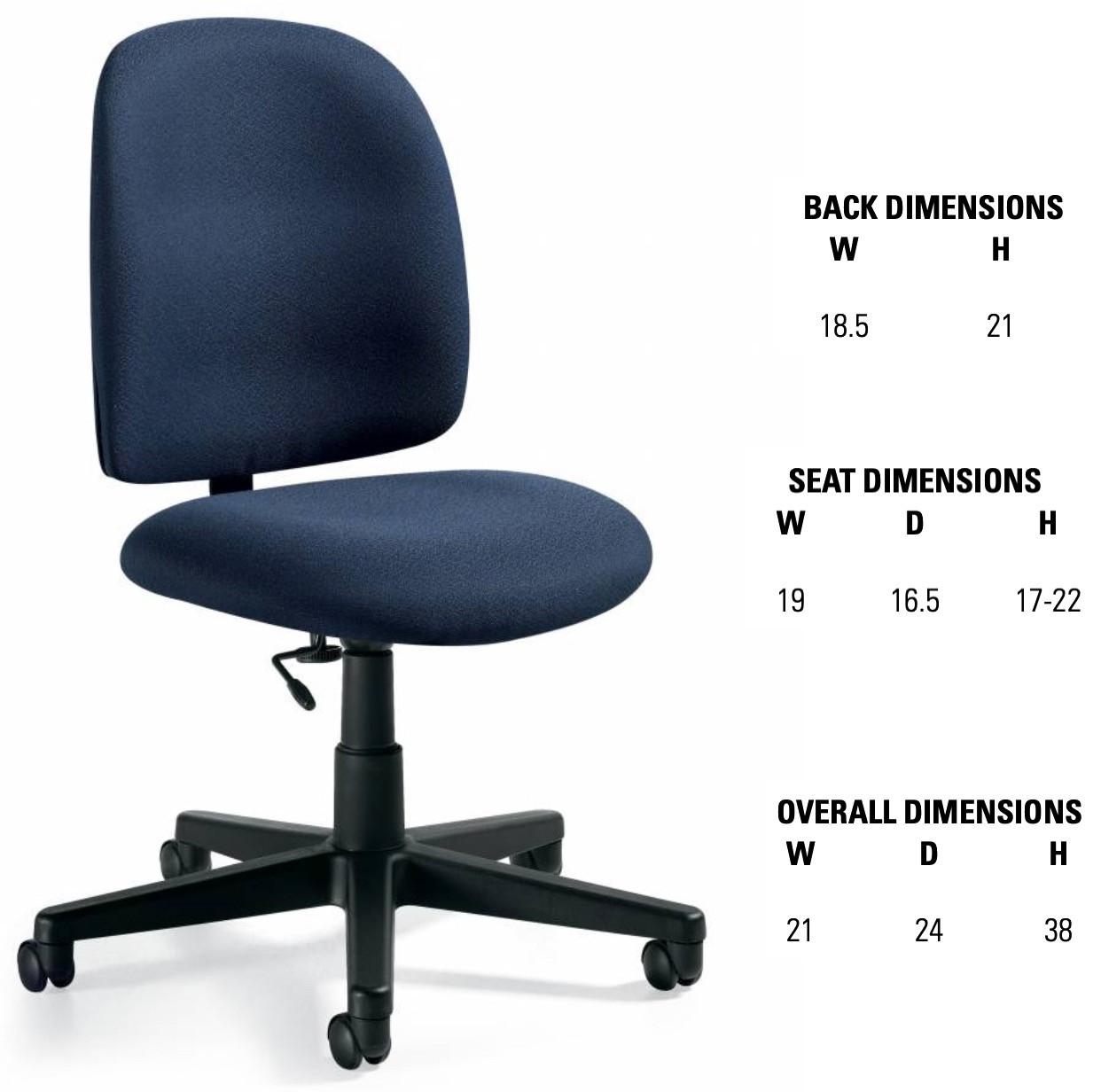 Global Total Office 3254 Granada Low Back Task Chair