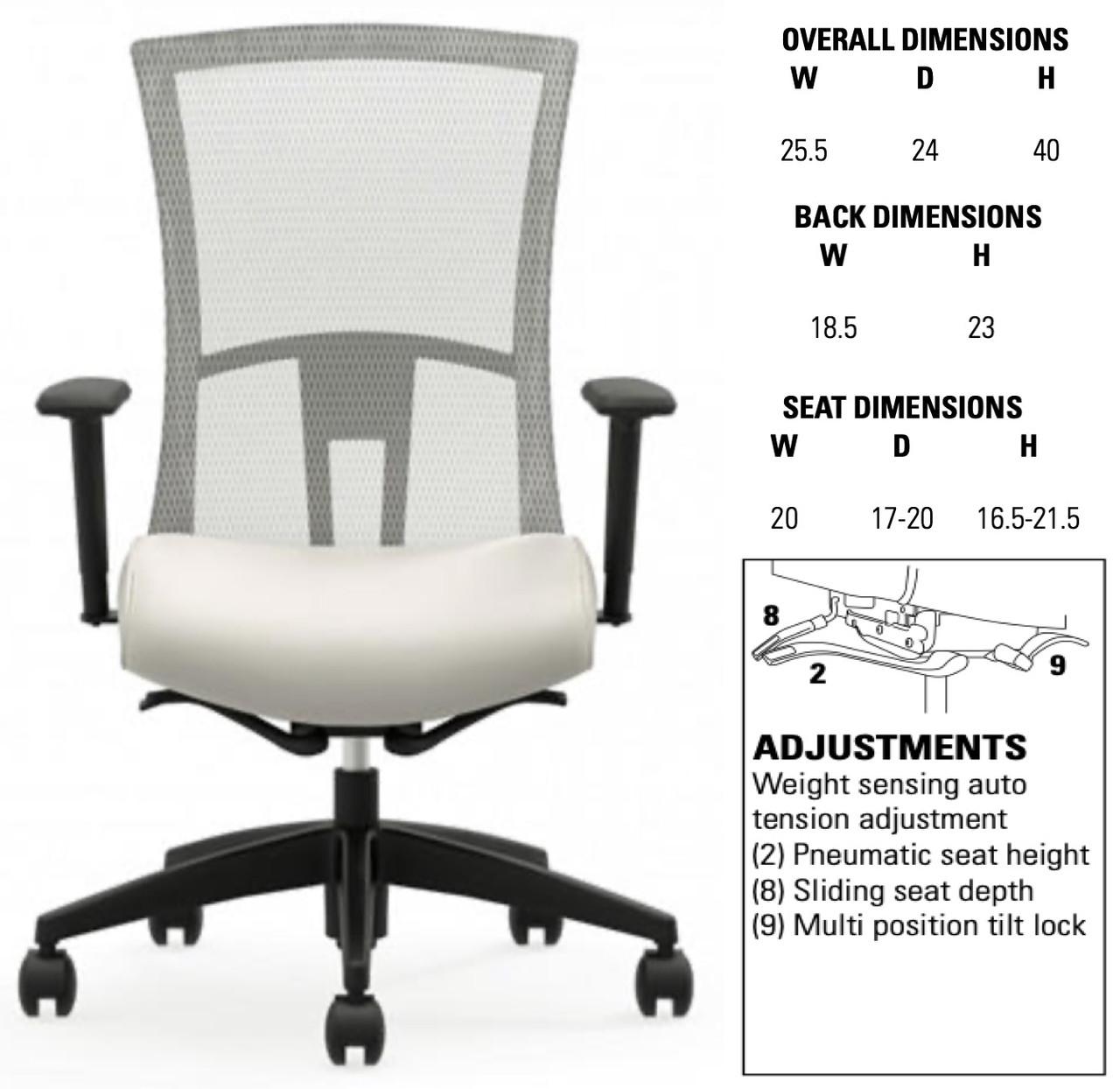 Global Total Office 6321-8 Vion High Back Chair