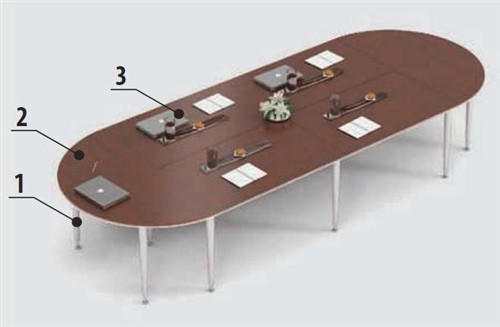  Global Total Office Bungee SL Series Modular Conference Table 