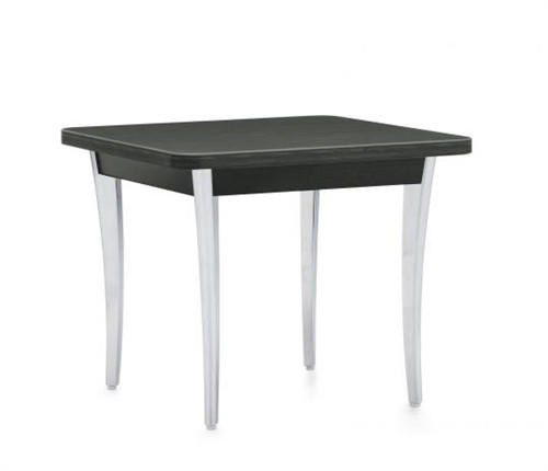  Global Total Office Camino Square Accent Table with Metal Legs 5485-LP 