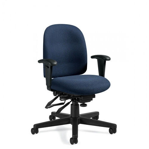  Global Total Office Granada Low Back Heavy Duty 24 Hour Office Chair TS3121 