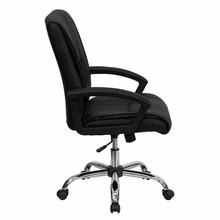  Flash Furniture Mid Back Black Leather Managers Chair 