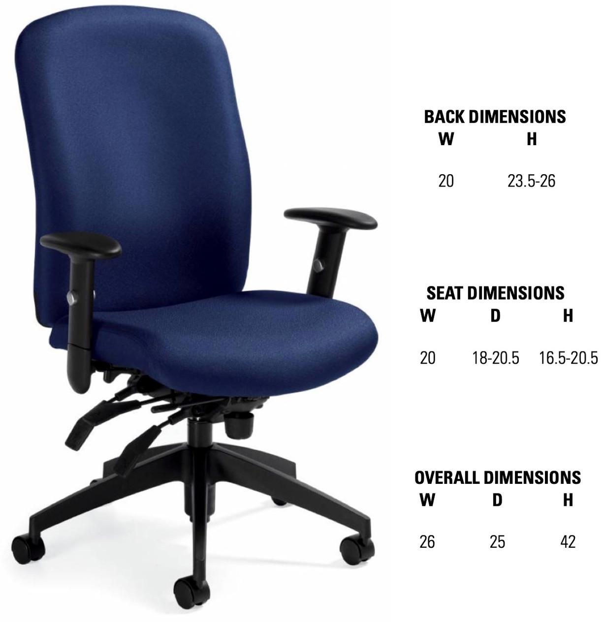 Global Total Office Global Truform Ergonomic Office Chair TS5450-3