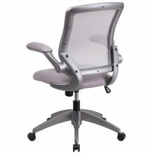  Flash Furniture Mid Back Gray Mesh Task Chair with Flip Up Arms 