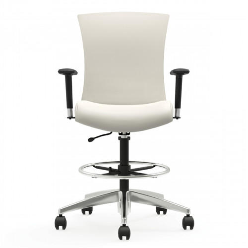 Global Total Office Global Vion Series Adjustable Drafting Chair with Arms 6338-6