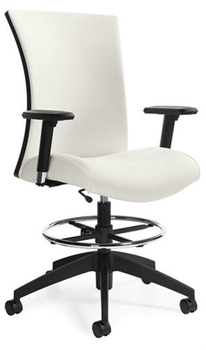 Global Total Office Global Vion Series Adjustable Drafting Chair with Arms 6338-6 