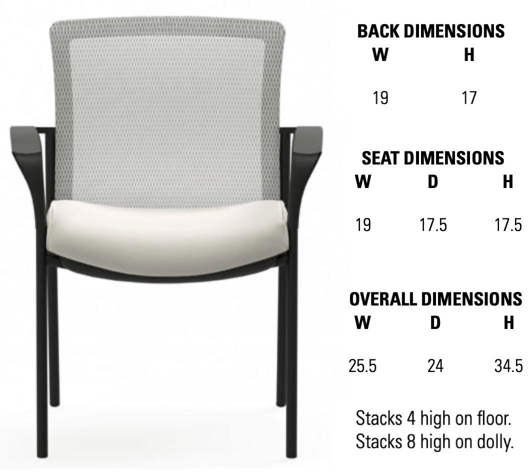 Global Vion Series Mesh Back Side Chair 6325