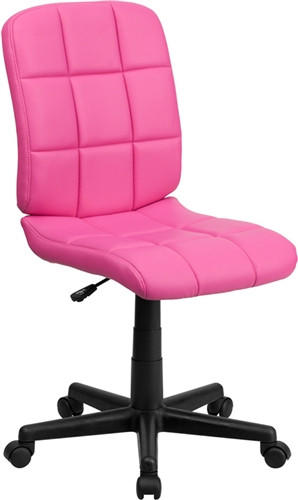  Flash Furniture Mid Back Pink Vinyl Task Chair 