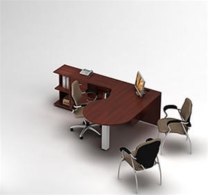 Global Total Office Global Zira Collaborative P-Island Desk 