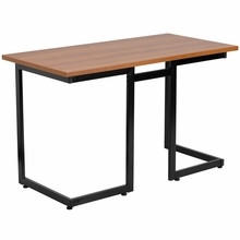  Flash Furniture Modern Cherry Computer Desk with Black Frame 