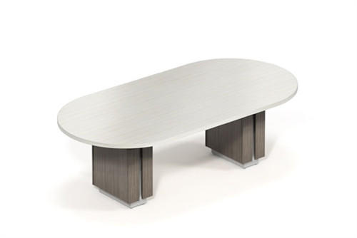 Global Total Office Global Zira Custom 8' Oval Conference Table with Two Tone Finish (Available With Power!)