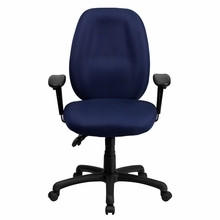  Flash Furniture Navy Blue Fabric Office Chair with Arms 