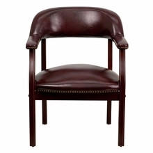  Flash Furniture Oxblood Vinyl Luxurious Conference Chair 