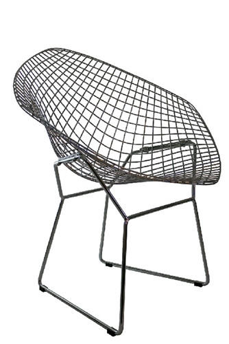 Woodstock Marketing Contemporary Polished Metal Lounge Chair by Woodstock 