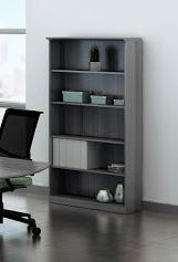 Mayline Group Gray Steel Laminate 5 Shelf Medina Bookcase by Mayline