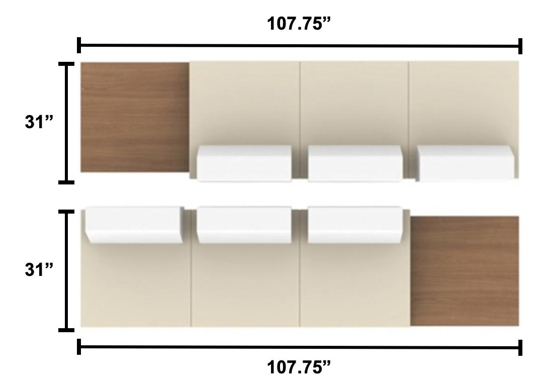 Global Total Office Ballara Lounge Furniture Layout K by Global 