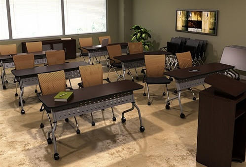 Mayline Group Mayline 48" x 18" Sync Nesting Training Table SY1848