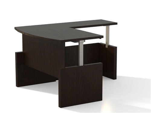 Mayline Group Mayline Aberdeen Ergonomic Bow Front L-Desk AT56