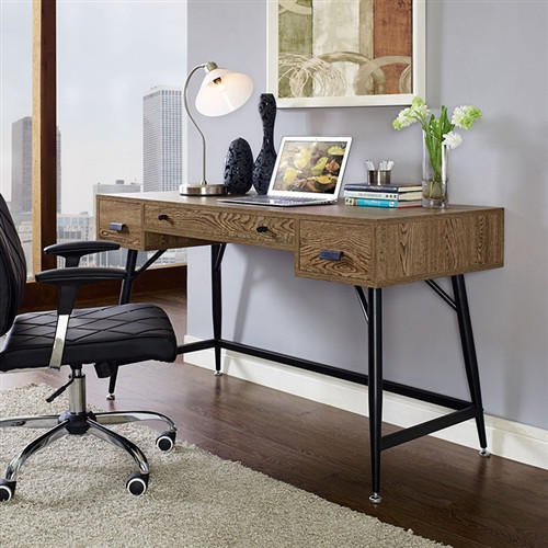 Modway EEI-1328 Surplus Walnut Computer Desk