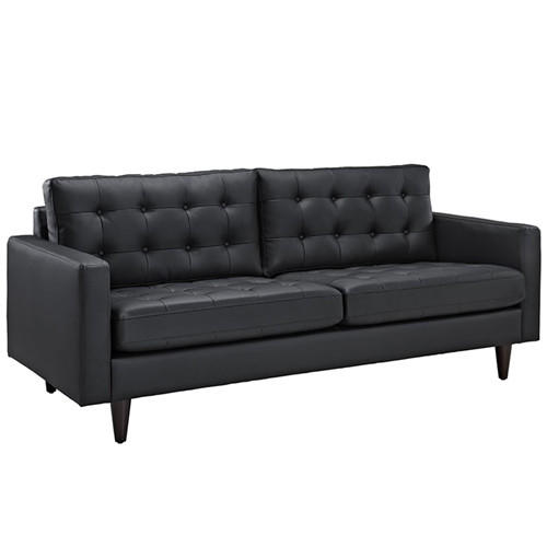  Modway Empress Bonded Leather Sofa (White or Black) 