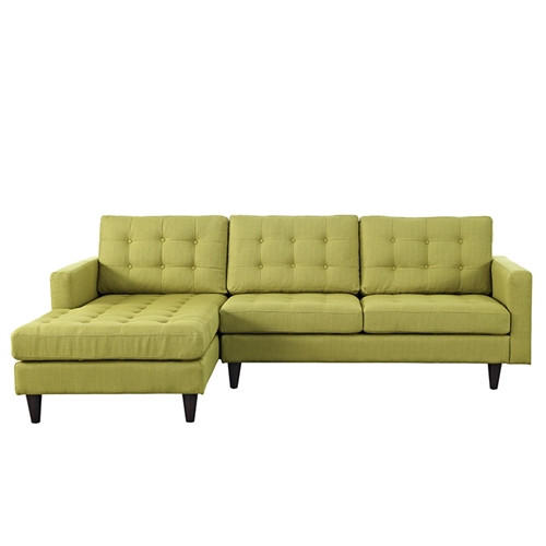  Modway Empress Left Facing Tufted Fabric Sectional Sofa (10 Color Options!) 