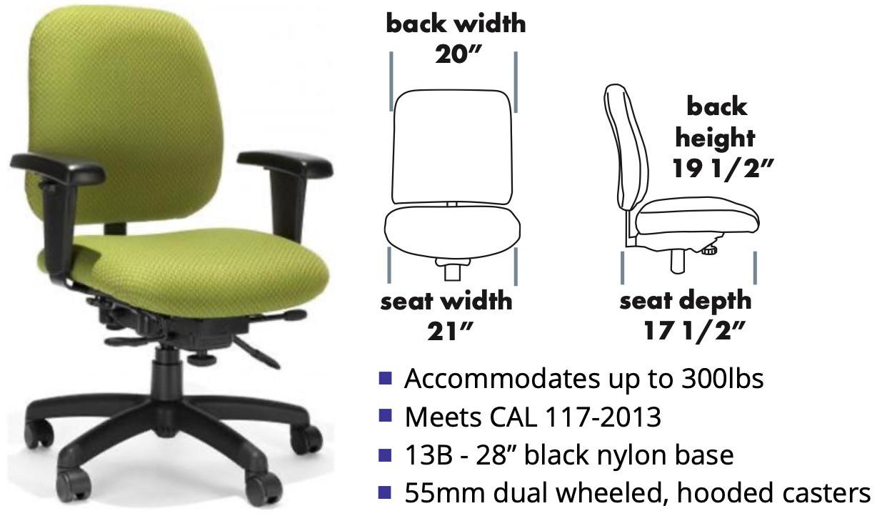 RFM Preferred Seating Protask Computer Chair 5845