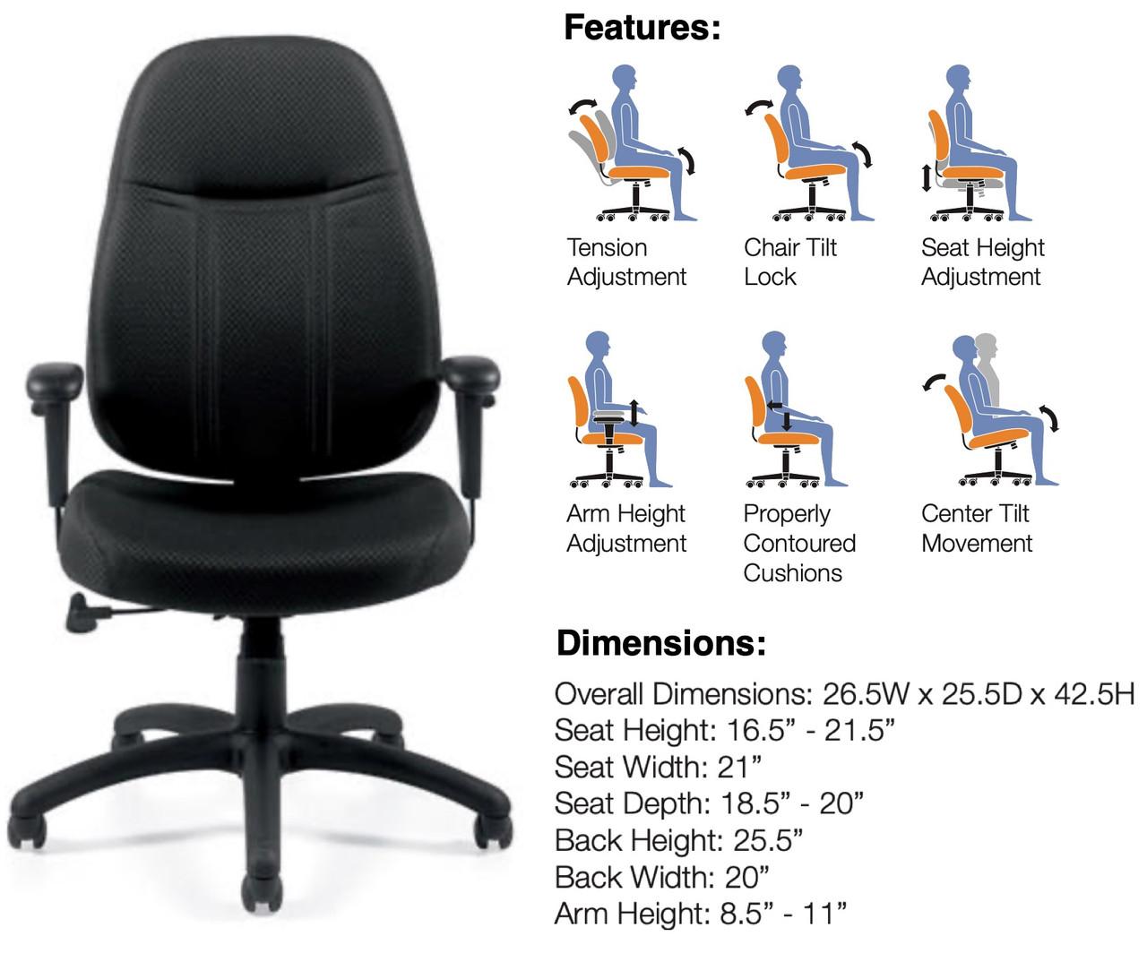 How To Office Chair Adjustments Chair Tilt Tension Raise Office