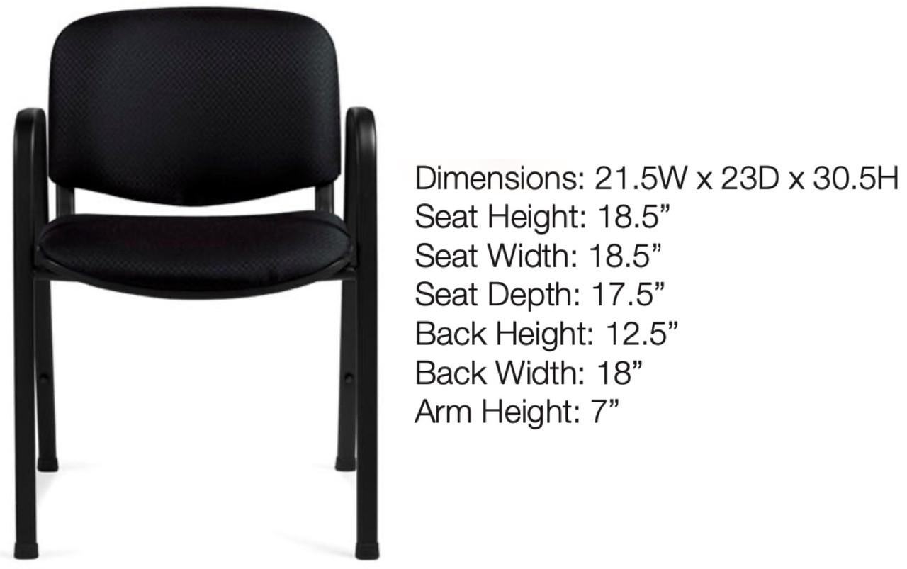 Offices To Go 11703 Stackable Upholstered Guest Chair