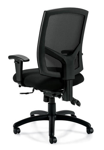 Offices To Go 11769B Mesh Back Multi-Function Chair with Arms