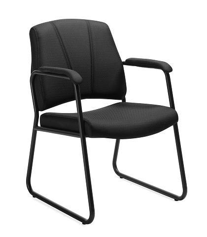  Offices To Go 11892 Black Guest Chair with Arms 