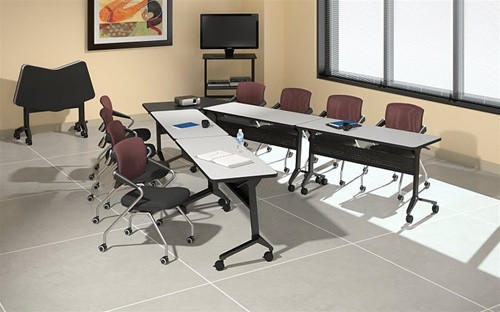 Mayline Group Mayline Flip-N-Go 4' Nesting Training Table LF1848