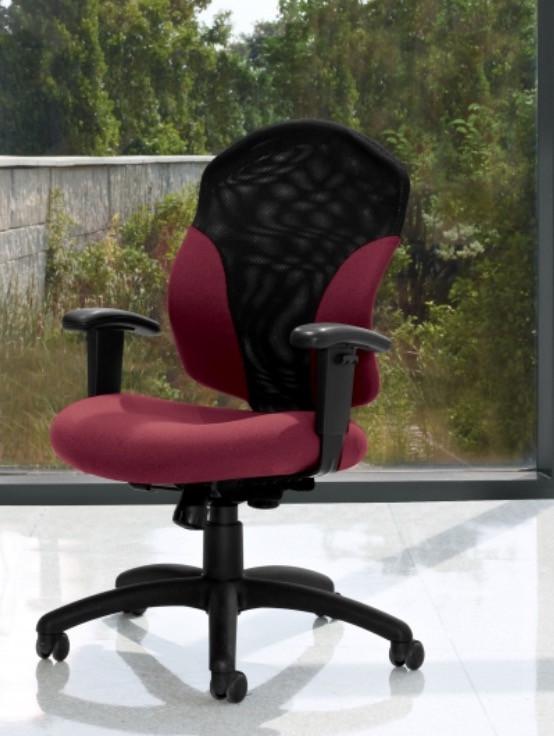 Global Total Office Global 1951-4 Tye Series Mid Back Tilter Chair